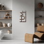 Wallity Rusty Home Escultura de Pared de Metal Antiquation